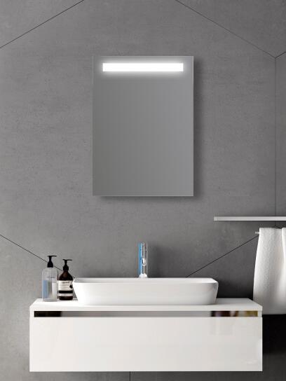 Zrcadlo 50 x 70 cm LED podsvícení pruh LUNA